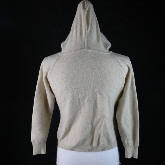 Riccardo Piacenza Pure Cashmere Hoodie Beige Small - Picture 4 of 8